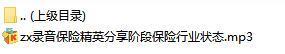 录音保险精英分享阶段保险行业状态.rar