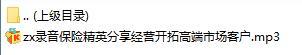 录音保险精英分享经营开拓高端市场客户.rar