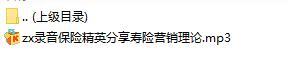 录音保险精英分享寿险营销理论.rar