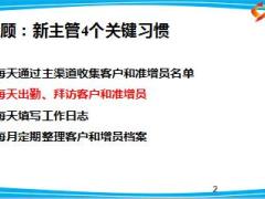 主任晉升培訓(xùn)14習(xí)慣之每天拜訪客戶和準(zhǔn)增員9頁(yè).ppt