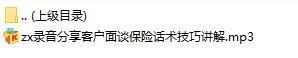 录音分享客户面谈保险话术技巧讲解.rar