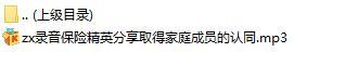 录音保险精英分享取得家庭成员的认同.rar