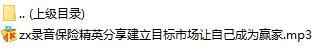 录音保险精英分享建立目标市场让自己成为赢家.rar