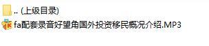 配套录音好望角国外投资移民概况介绍.rar