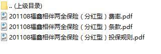 华夏福鑫相伴两全保险分红型条款费率表投保规则.rar