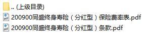 华夏同盛终身寿险分红型保险条款费率表.rar