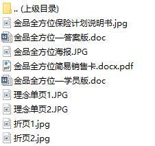 工银安盛人寿金品全方位海报单页说明书简易销售卡.rar