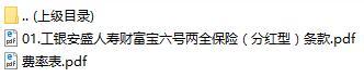 工银安盛人寿财富宝六号条款与费率表.rar