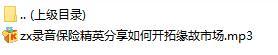 录音保险精英分享如何开拓缘故市场.rar