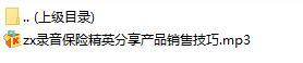 录音保险精英分享产品销售技巧.rar