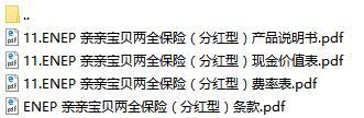 建信人寿亲亲宝贝两全保险分红型条款费率现金价值表产品说明书.rar