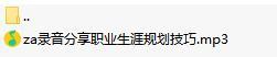 录音分享职业生涯规划技巧.rar