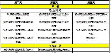 新人育成扬帆营营长培训班15课表讲师版1页.xls