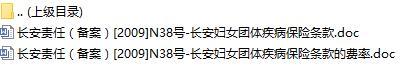 长安责任保险长安妇女团体疾病保险条款费率表.rar
