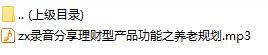 录音分享理财型产品功能之养老规划.rar