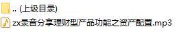 录音分享理财型产品功能之资产配置.rar