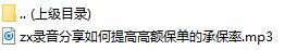 录音分享如何提高高额保单的承保率.rar