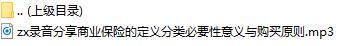 录音分享商业保险的定义分类必要性意义与购买原则.rar