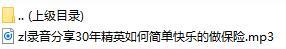 录音分享30年精英如何简单快乐的做保险.rar
