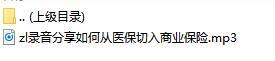 录音分享如何从医保切入商业保险.rar