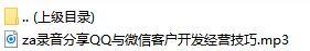 录音分享QQ与微信客户开发经营技巧.rar
