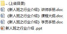 初級(jí)講師培訓(xùn)課程14新人班之行業(yè)介紹含講師學(xué)員手冊(cè)課程大綱47頁(yè).rar