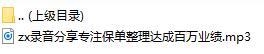 录音分享专注保单整理达成百万业绩.rar