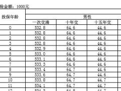 民生如意相伴两全保险B款分红型条款费率表.rar