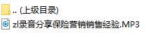 录音分享保险营销销售经验.rar