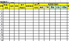 大型組織發(fā)展增員擴(kuò)軍項(xiàng)目10未繳費(fèi)人員電話回訪登記表2頁.xls