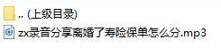 录音分享离婚了寿险保单怎么分.rar