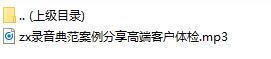 录音典范案例分享高端客户体检.rar