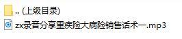 录音分享重疾险大病险销售话术一.rar