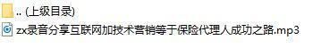录音分享互联网加技术营销等于保险代理人成功之路.rar