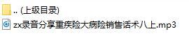 录音分享重疾险大病险销售话术八上.rar