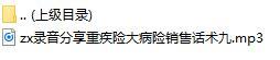 录音分享重疾险大病险销售话术九.rar