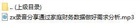 录音分享通过家庭财务数据做好需求分析.rar