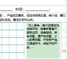 保險營銷模壓訓(xùn)練稿紙2頁.xls