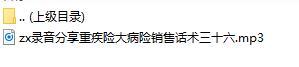 录音分享重疾险大病险销售话术三十六.rar