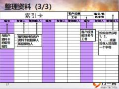 银保客户经理培训7客户的资料管理22页.ppt