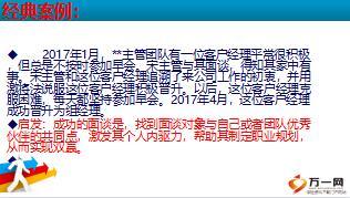 团险主管经验萃取分享严抓出勤管理发展壮大团队18页.ppt