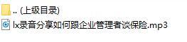 录音分享如何跟企业管理者谈保险.rar