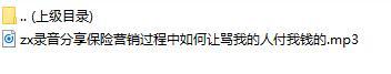 录音分享保险营销过程中如何让骂我的人付我钱的.rar
