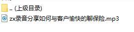 录音分享如何与客户愉快的聊保险.rar