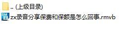 录音分享保费和保额是怎么回事.rar