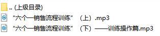 录音分享六个一销售流程训练操作篇.rar