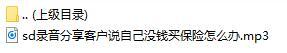 录音分享客户说自己没钱买保险怎么办.rar