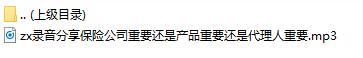 录音分享保险公司重要还是产品重要还是代理人重要.rar