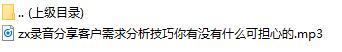 录音分享客户需求分析技巧你有没有什么可担心的.rar