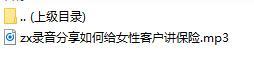 录音分享如何给女性客户讲保险.rar